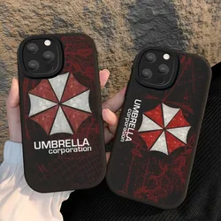 Resident Evil Umbrella Phone Case Hard Leather For iPhone 16 15 14 13 12 Mini 11 14 Pro Max Xs X Xr 7 8 Plus Fundas