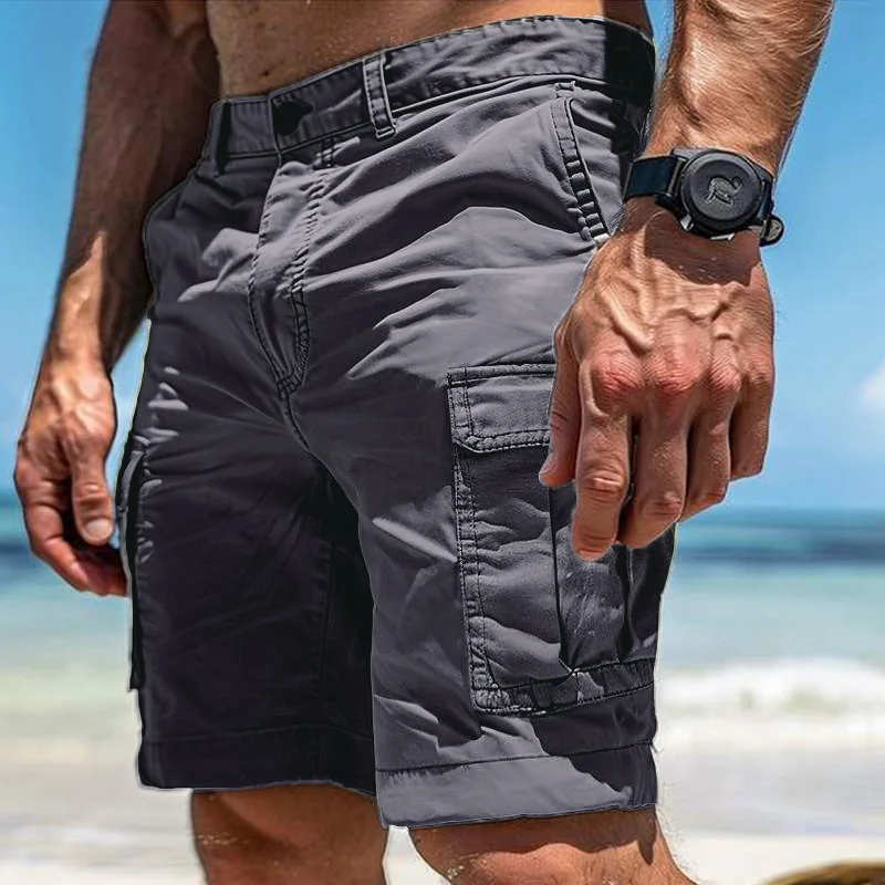 Sommer-Cargo-Shorts für Herren, lässig, stilvoll, mit mehreren Taschen, sportliche Shorts, dünne, atmungsaktive Shorts, taktische Shorts
