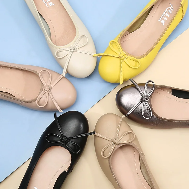 Ballerines pieds nus pour femmes, élégantes et confortables, plates, bateau, livraison gratuite