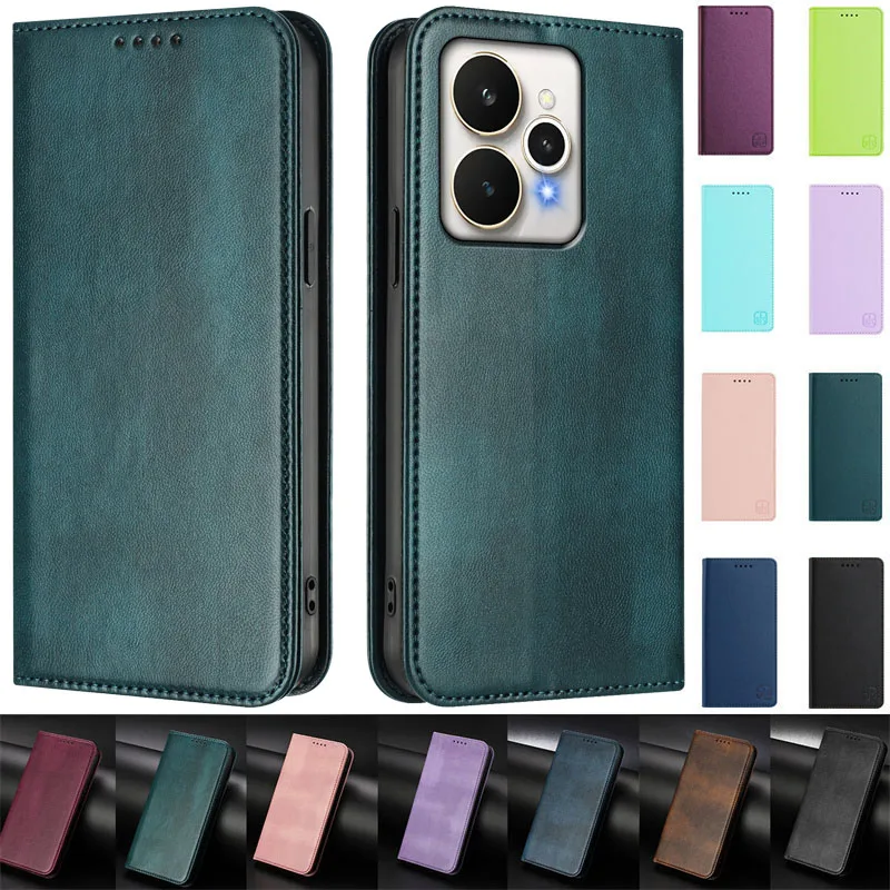 Fundas Realme 15/15T/15Pro Magnetic Case for Realme 15 Pro Capa Leather Wallet Case for Realme 15T 15 Pro Phone Back Cover Coque