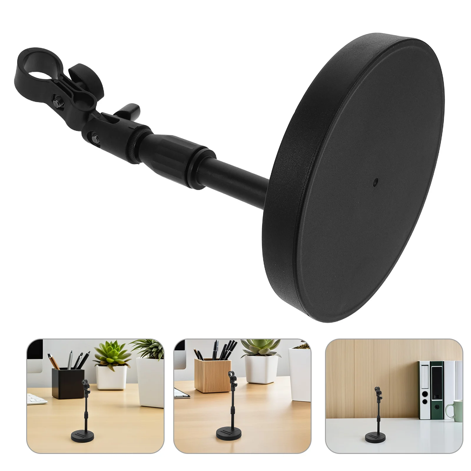 

Desktop Microphone Stand Adjustable Height Heavy Duty Table Mic Stand for Singing Live Streaming Clear Audio Recording Sturdy