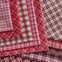 140x50cm Colored Plaid lattice Cotton Fabric Shirt Dress Garment Material Home Decoration Cloth 200g/m  cortinas cotton fabric