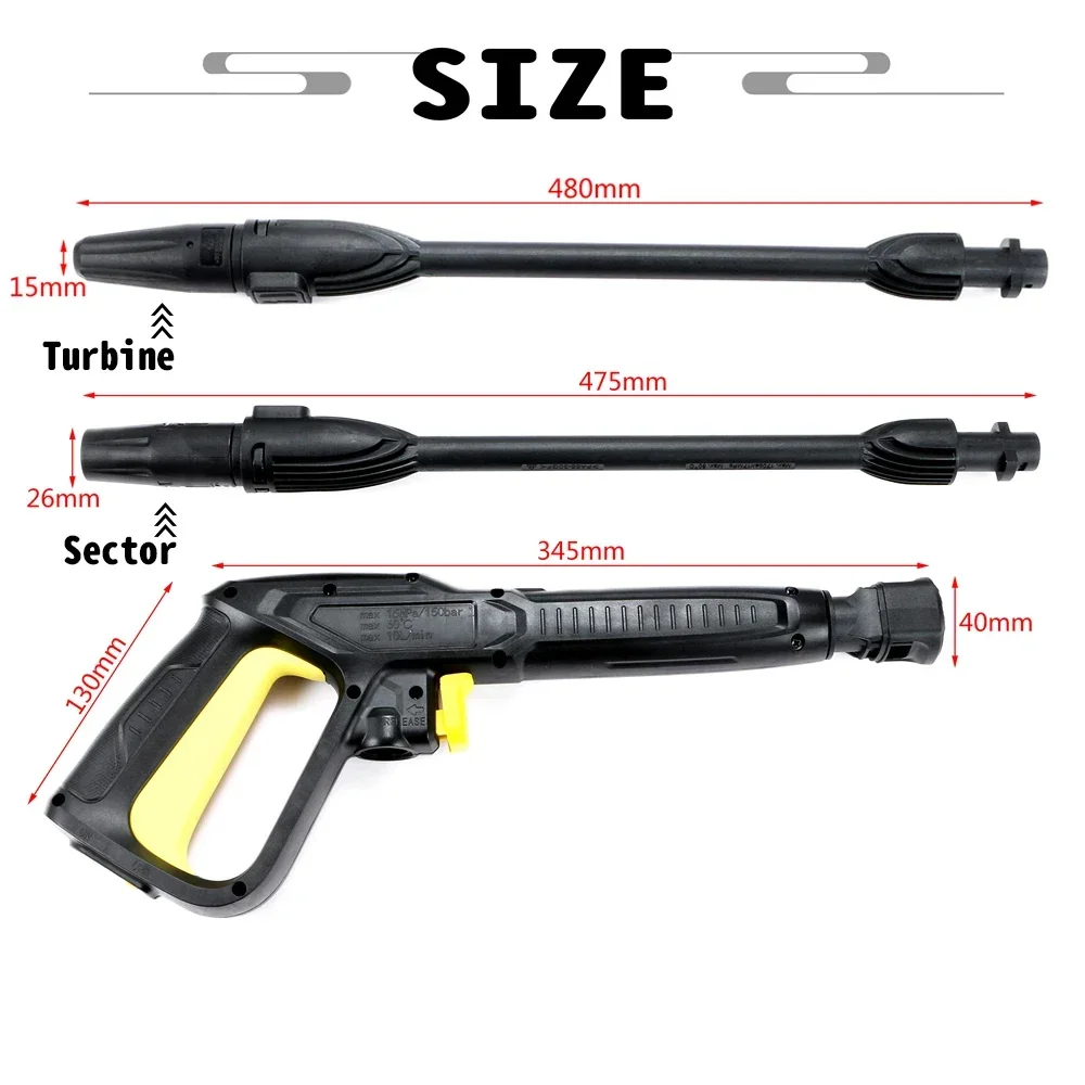 

Car Washer Spray Gun High Pressure For Karcher K2--K7 Replacement Lance Nozzle Snow Foam Lance Rotating Turbo Lance Nozzle Tip