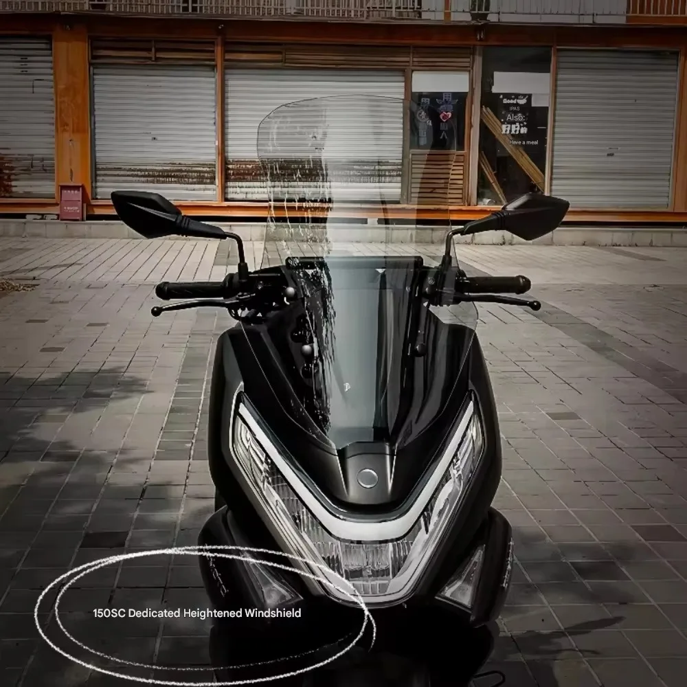 For CFMOTO 150SC Heightened Windshield Modification Kit Parabrisas Parabrezza Moto Accesorios Deflector 150 SC Parts