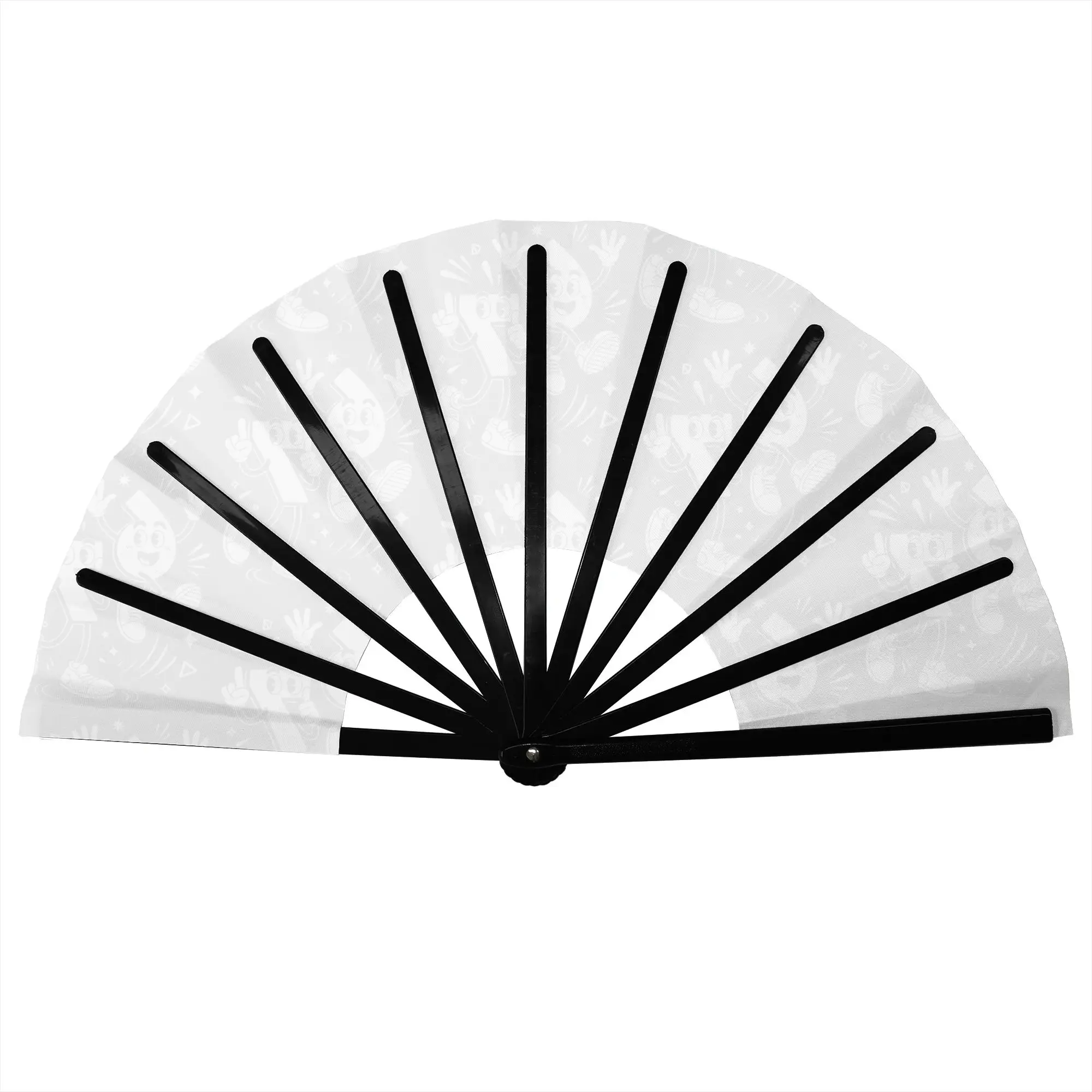 Custom Six Seven 67 Hand Fan Promotional Gift Wedding Manga Durable Folding Fans Novelty Bulk Pack Fan