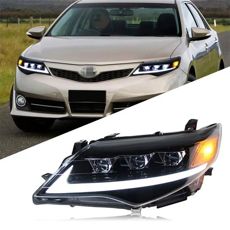 

Suitable for 12-14 Camry Camry US version headlight assembly modified LED daytime running light running water turn signal