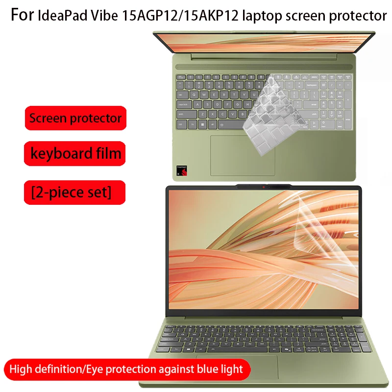 For Lenovo IdeaPad Vibe 15AGP12 Screen Protector 15.3 Inch 15AKP12 Keyboard Film Laptop Anti-Reflective Privacy Protective Film