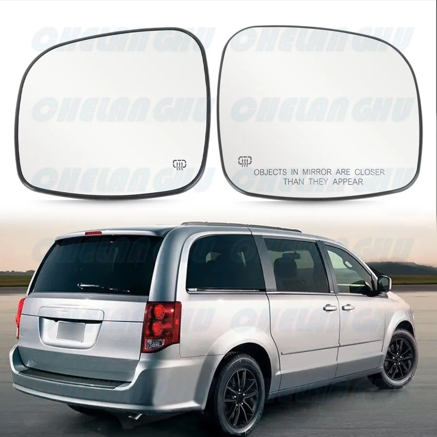 

For CHRYSLER TOWN & COUNTRY / DODGE GRAND CARAVAN 2008 2009 2010 2011 2012-2016 RAM C/V 2012 2013 2014 2015 Heat Mirror Glass