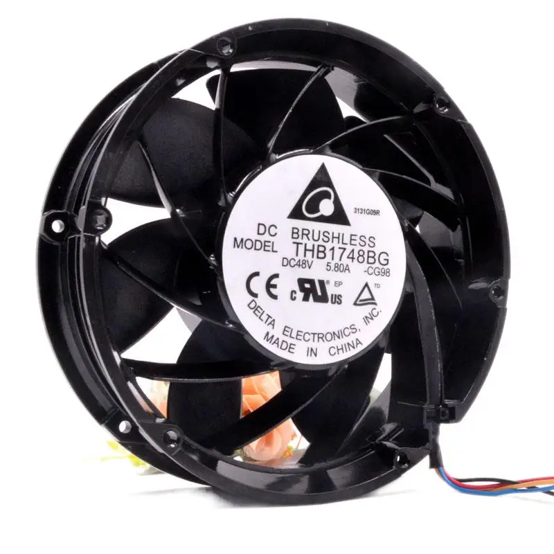 Delta 17251 THB1748BG 48V 5.8A 17CM 3-Wire Speed Converter Cooling Fan