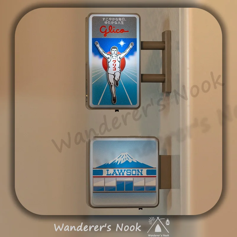 Dotonbori Glico 711 Lake Kawaguchi-ko Lawson Store Sign Lightboard Photo Spot Fridge Magnet Sticker Decoration254