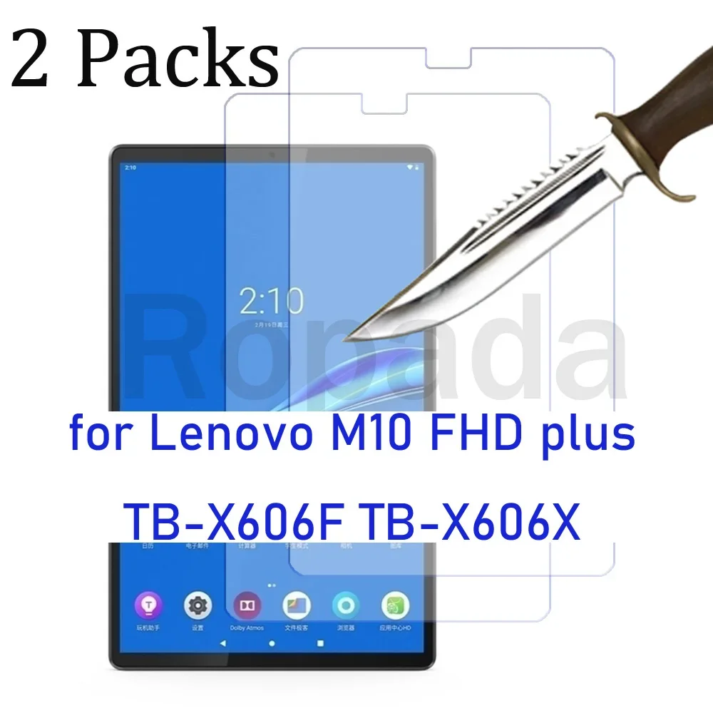 

2 упаковки, Защитная пленка для экрана Lenovo tab M10 FHD plus 10,3 дюйма, TB-X606F стеклянная пленка, защита экрана из закаленного стекла