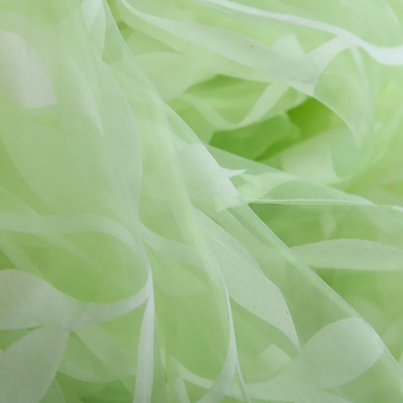 EPCI أنيقة الحديثة تول الستائر لغرفة المعيشة غرفة نوم المطبخ الأخضر ورقة شير الستائر ل نافذة تول الستائر الستائر