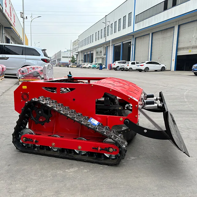 Crawler Garden Mower With Remote Control Use For Grass Cutting Hine Product Type Lawn Mowers