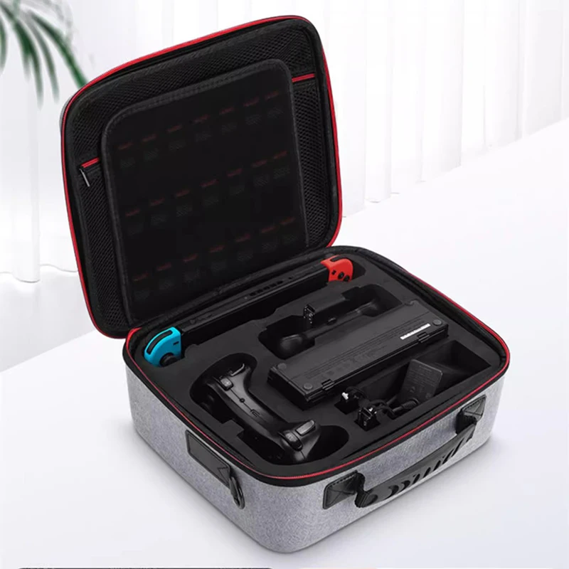 For Nintendo Switch Storage Bag OLED Complete Set of Accessories Storage Bag NS Game Console Storage Box Handbag Crossbody Bag