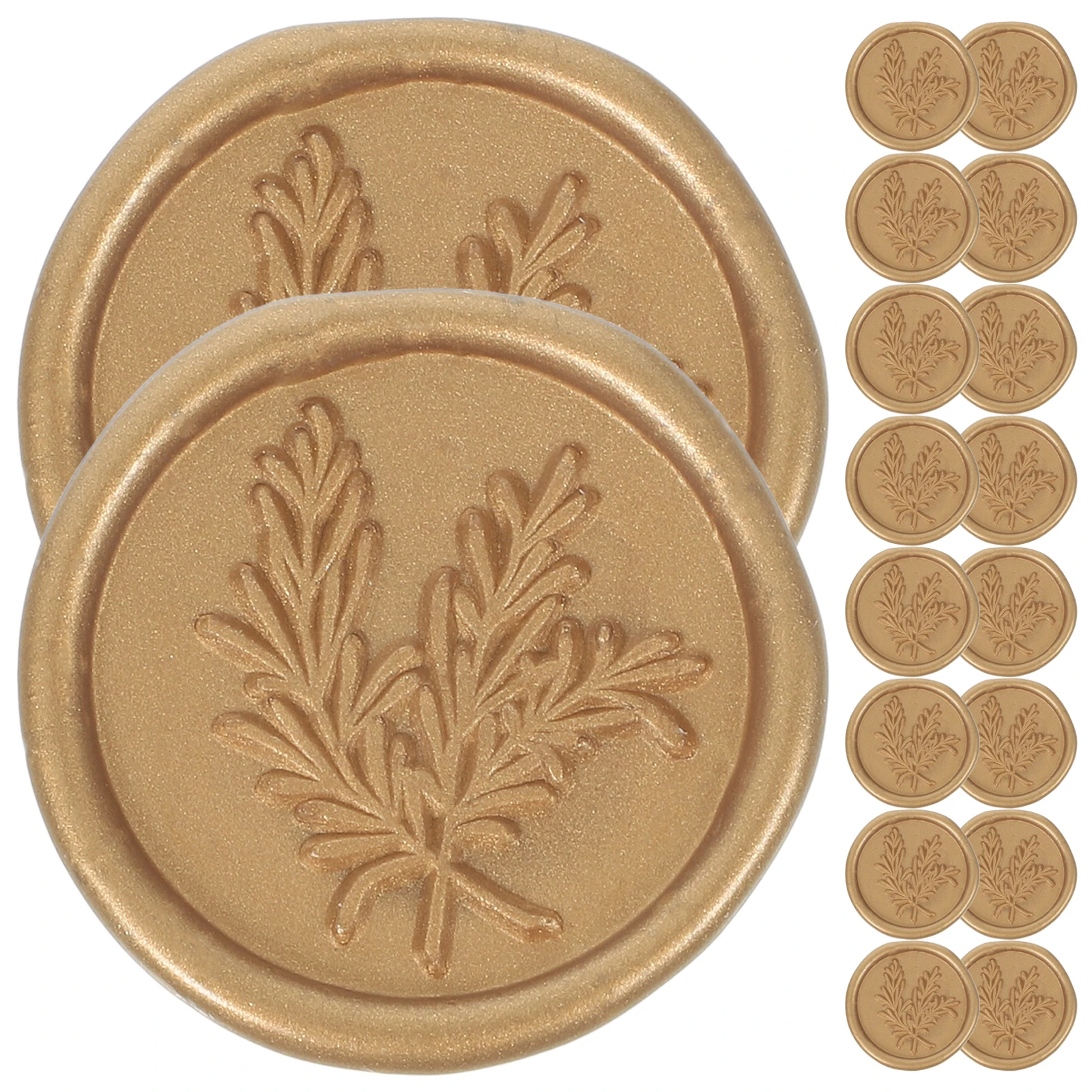 

25pcs Wax Seal Stickers Self Adhesive Envelope Seals for Wedding Invitations Craft Decorations Rose F45 Copper