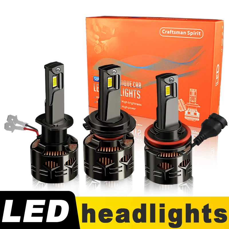 

2PCS CANbus H1 H7 H11 LED Headlight Bulb with Fan 12V High Low Beam Power Super Bright Plug & Play For Kia Optima 2011-2013 2012