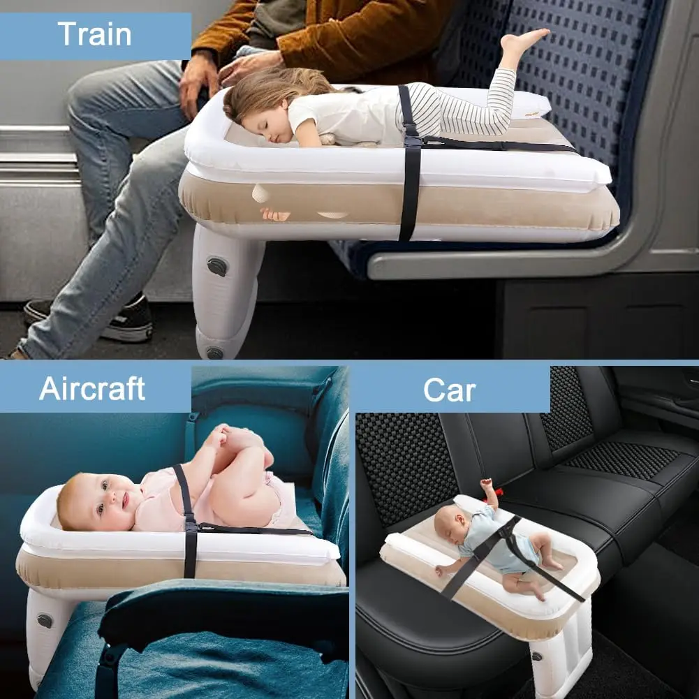 new style toddler airplane bed car air mattress for Younger,baby Pad kids car mattress outdoor travel  flocking mattress pad