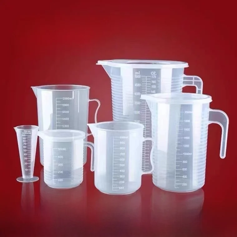 Plastic Measuring Cup with Scale for Tea Shop Full Set Tools 1000ml 5000ml Household Bathroom Storage Tools Positive Rich