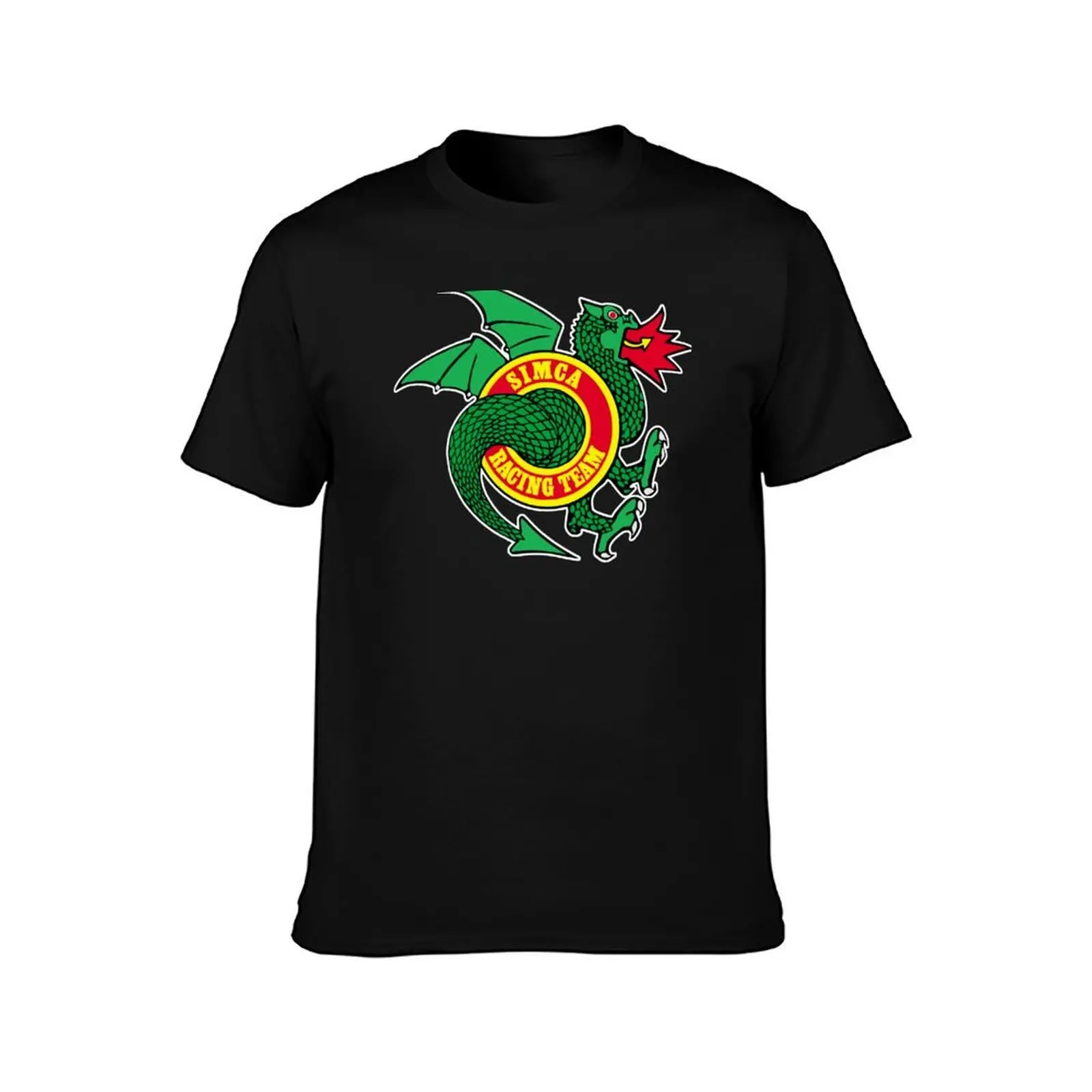 Simca Racing Team T-Shirt Basic Casual Short Sleeve Cotton Shirt T-Shirt