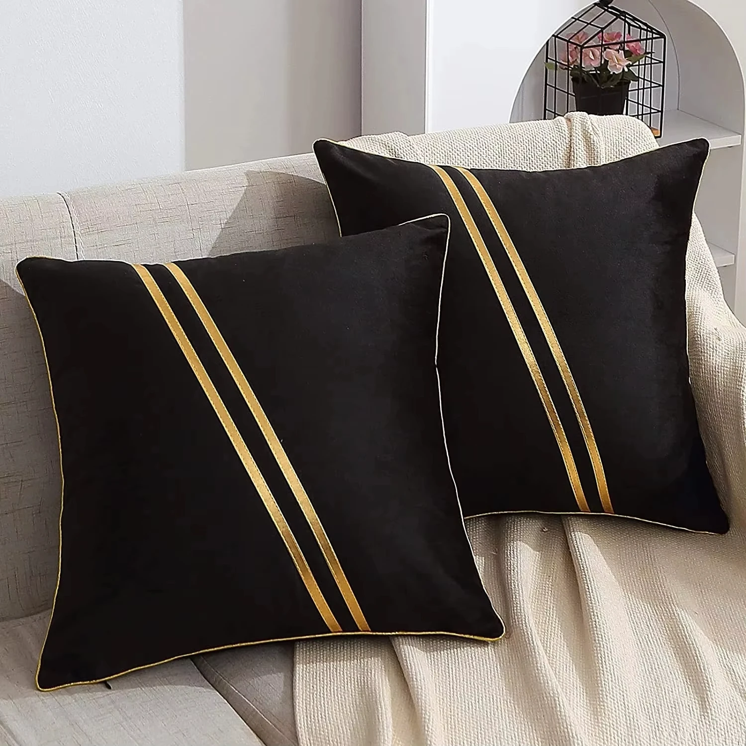 1pc design velvet cushion cover 45*45cm decorative pillowcase for sofa livingroom throw pillow cover bedroom decor pillow case