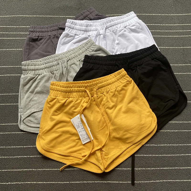 Amerykańskie sportowe spodenki damskie na lato, do biegania na świeżym powietrzu, na plażę, krótkie spodenki, do fitnessu, jogi, luźne, z szerokimi nogawkami, domowe, codzienne spodnie.