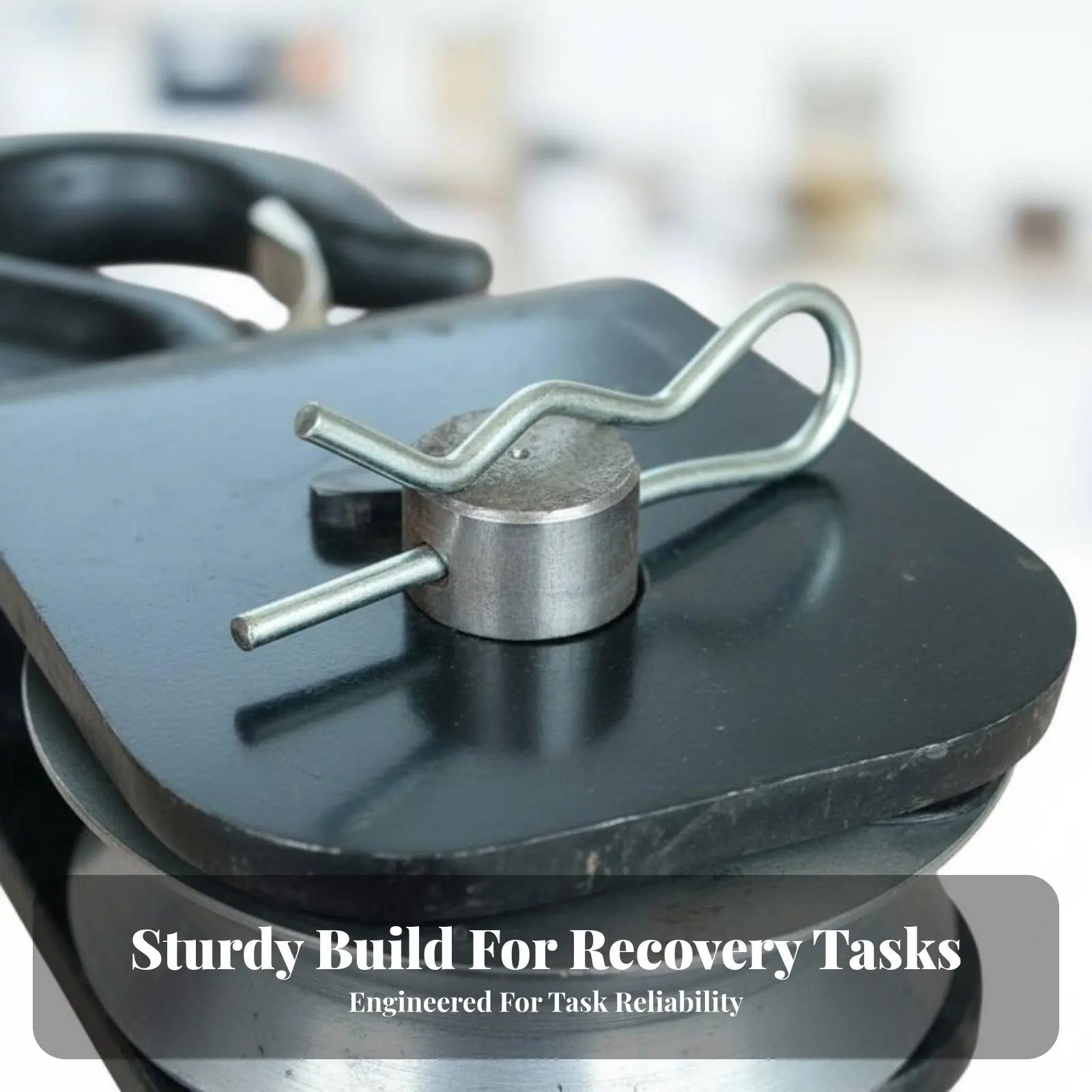 

Wire Rope Pulley Block Alloy Steel Construction Sturdy Duty Towing Pulley Recovery Block Wear Resistant for Mechanics, Winching