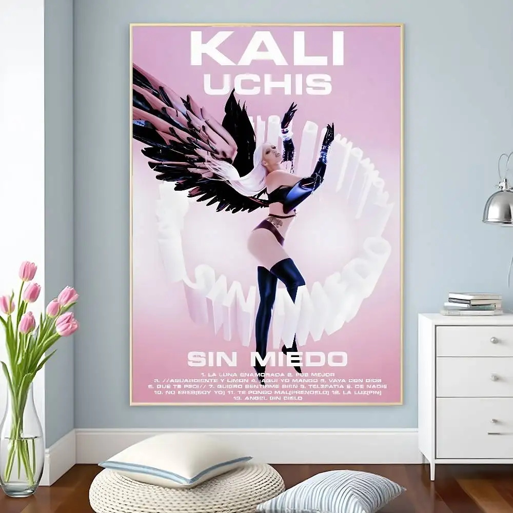 ملصق المغني Kali Uchis عالي الدقة ذاتي اللصق مقاوم للماء ملصقات ديكور متعدد الاستخدامات للمنازل والحانات والفنادق المزيد