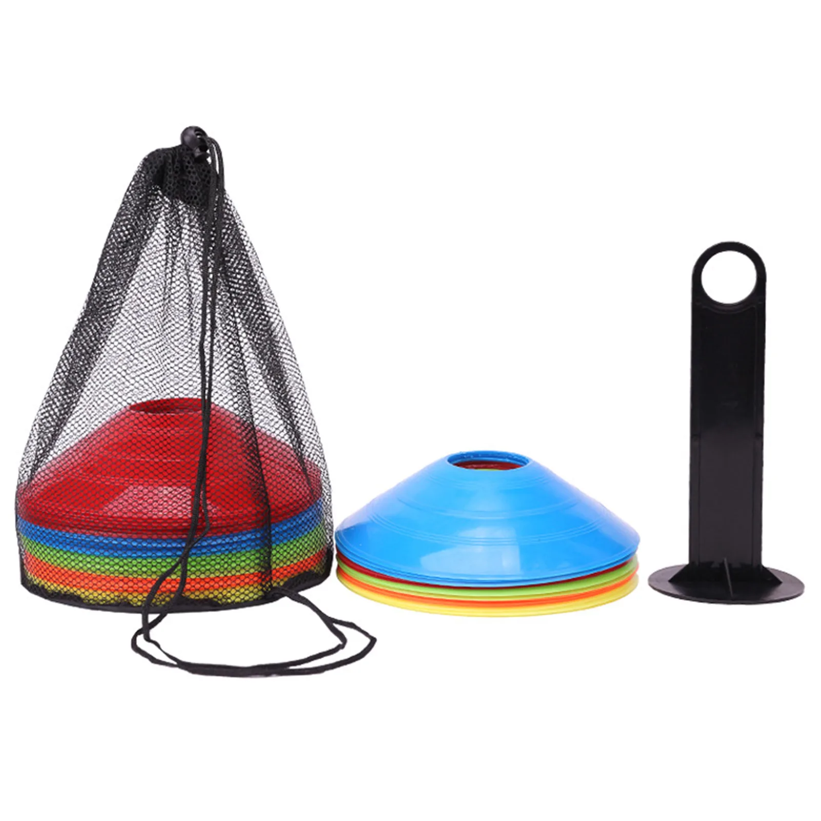 

Soccer Cones Training Cones Agility Training Sports Cone Plastic with Carry Bag and Holder for Challenge Football Basketball