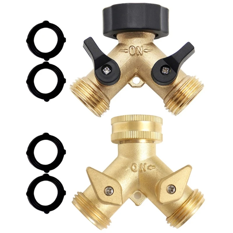 Hose Barb 3/4" Female Thread 2 Way Brass Ball Pipe Fitting Connector Dropship image 5