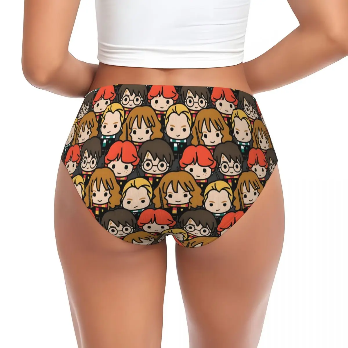 Custom H-Harryes Printing Cartoon Cute Briefs Underwear Womens Breathable Stretch Miraculous Panties