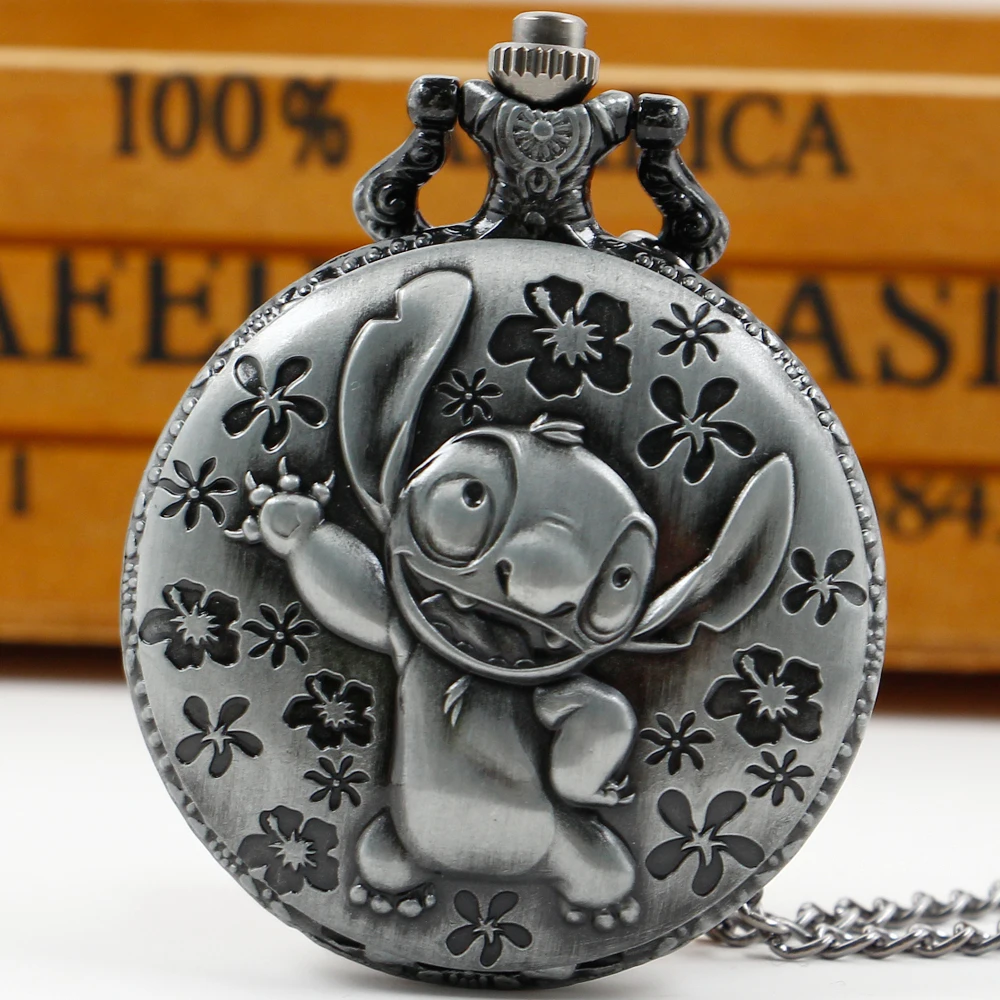 Quartz Movement Pocket Watches Anime Personality Creative Pocket FOB Watch Pendant For Children Boy Girl reloj