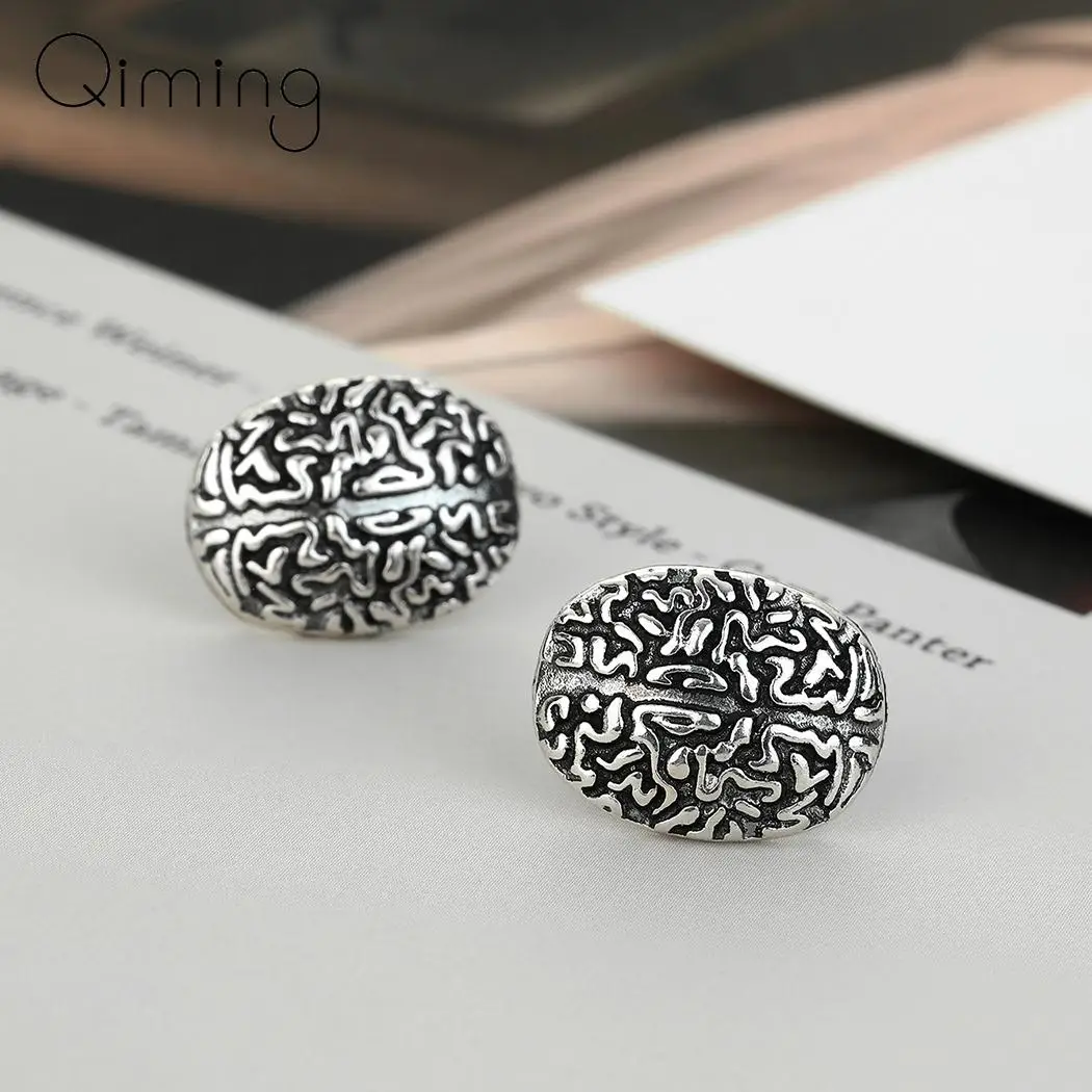 Antique Tiny Brain Stud Earrings For Women Medical Charm Anatomy Vintage Earrings Doctor Nurse Gift