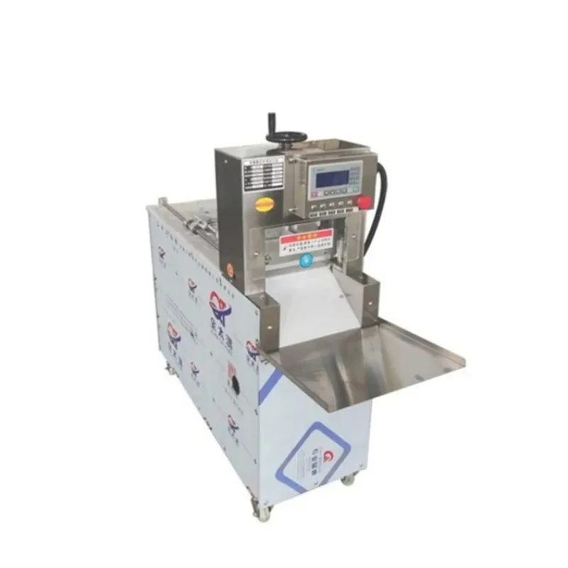 

Full Automatic Commercial Stainless Steel Frozen Meat Slicer Lamb Beef Cutter Bacon Ham Luncheon Meat Cutting And Rolling