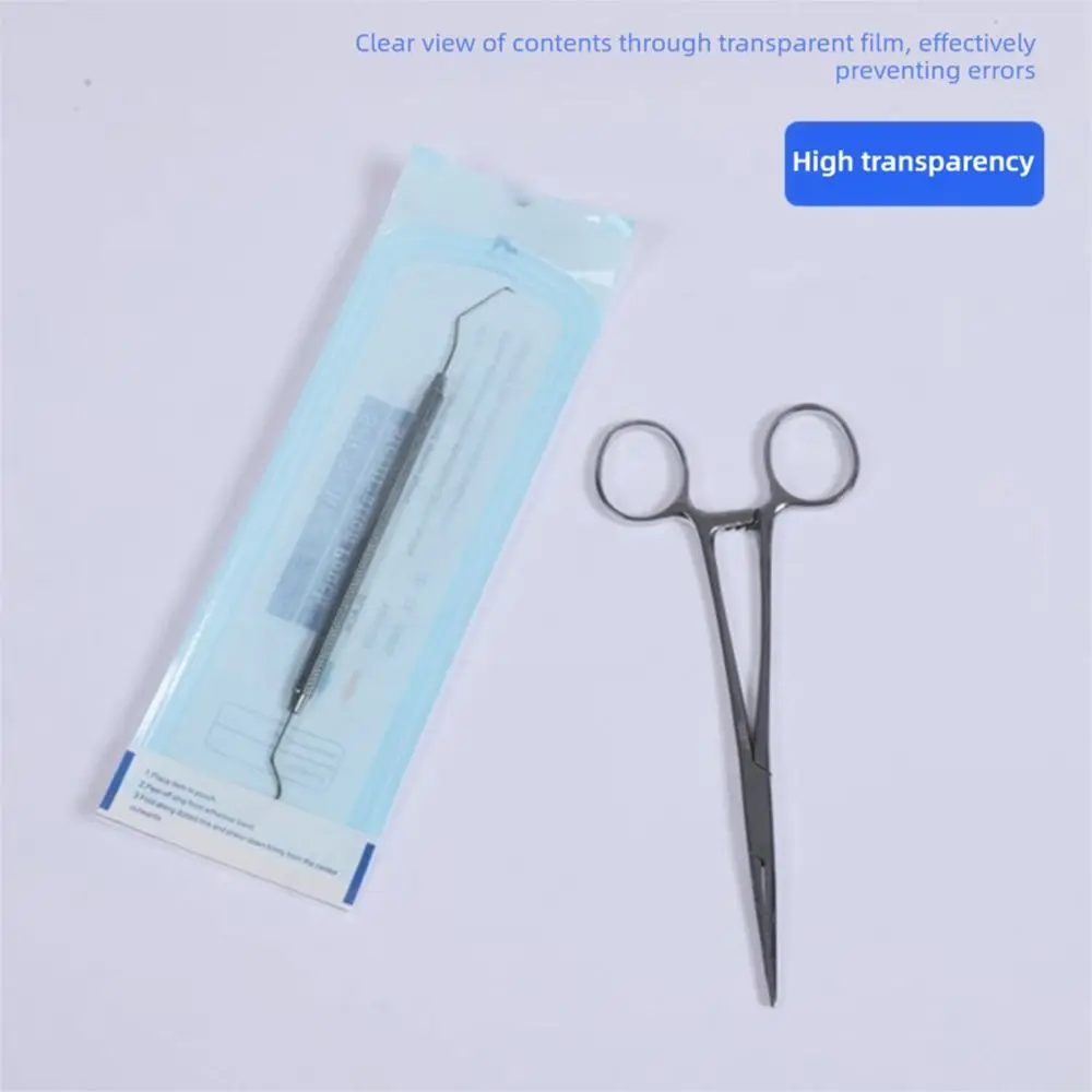 200pcs Disposable Self-sealing Bag Puncture Resistant Self-sealing Design Disinfection Pouch Multi-size Storage Bag Beauty Salon