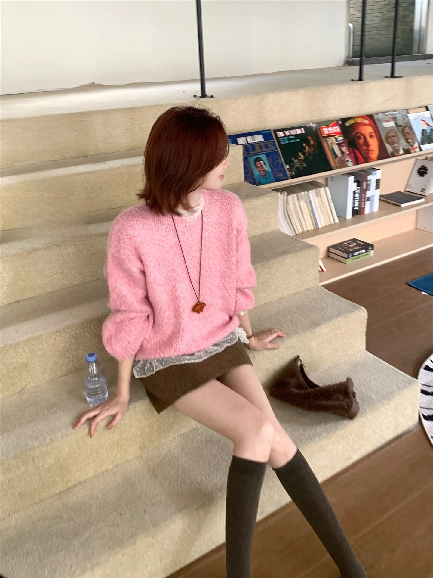 

Уютный мягкий вязаный свитер женский свободного кроя, осенне-зимняя новинка Moyo Cheese, теплая верхняя одежда, универсальный, с длинными рукавами