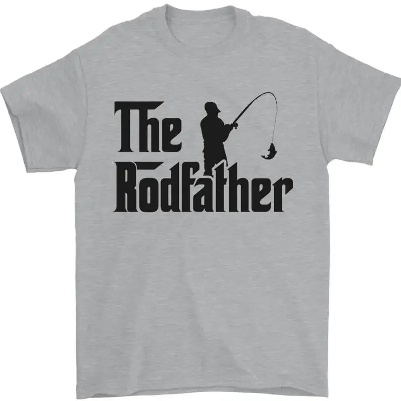 Il Rodfather Funny Fishing Auction Father Men's TShirt 100% Cotton