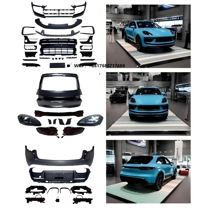 Upgrade 2023 Version MACAN Front Rear Body Kit Suitable Models 2014-2021 Lossless Easy Installation 1-Year Warranty