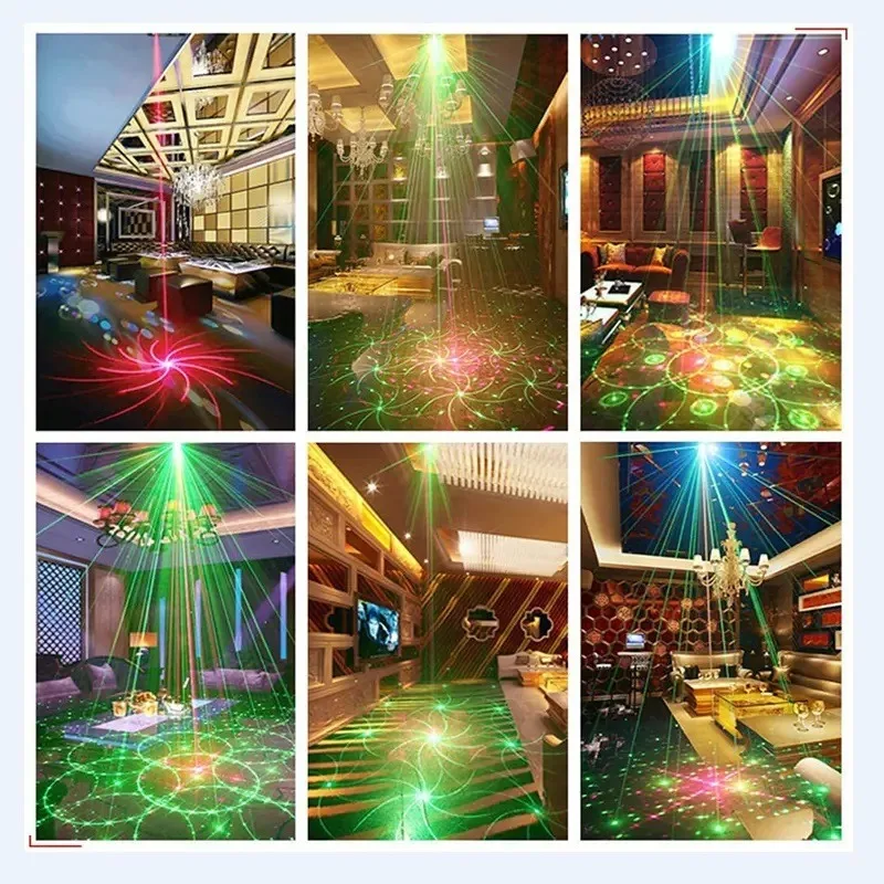 USB-освещение для вечеринок, рождественский мини-лазерный свет, дискотека, светодиодный эффект