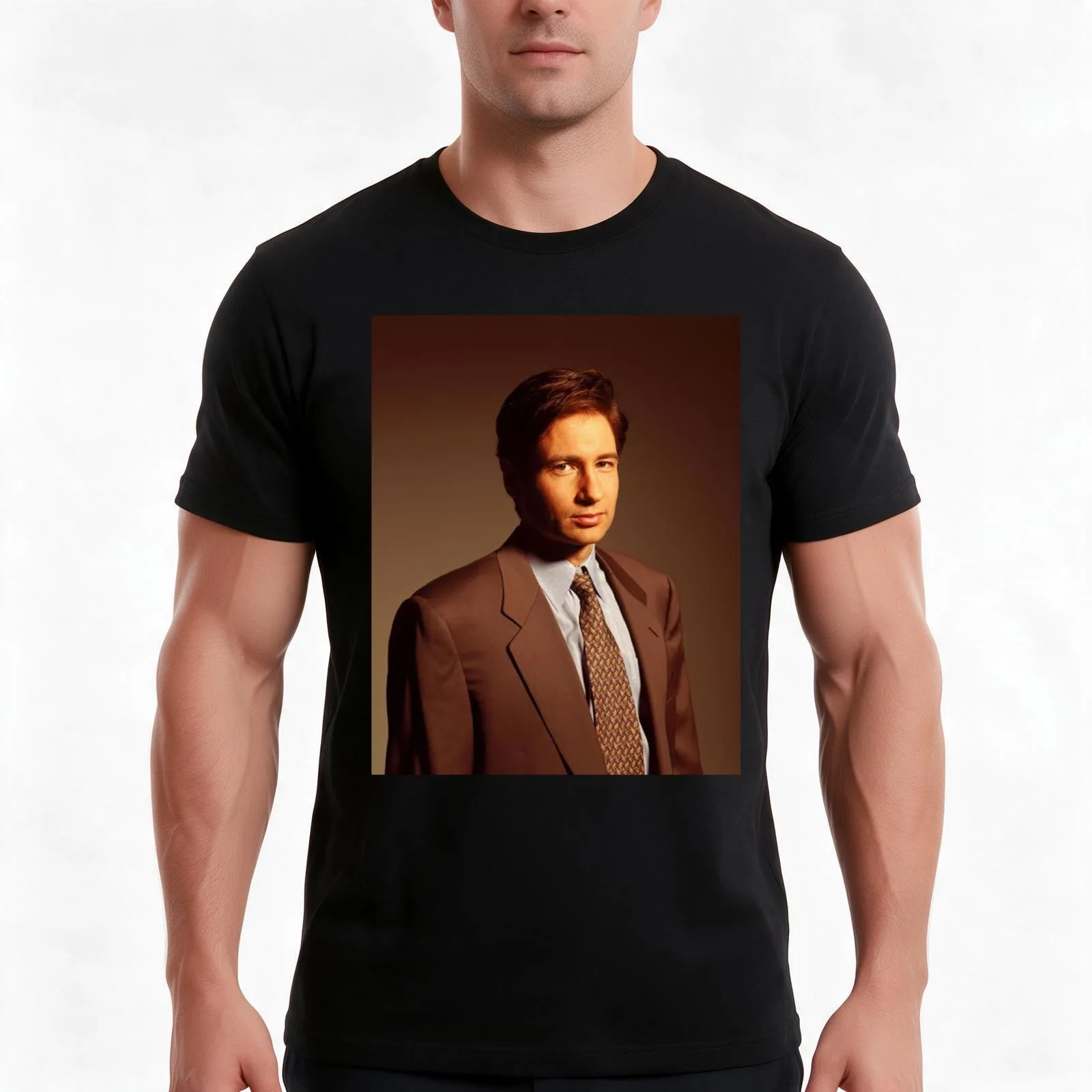 Mulder X-files T-Shirt Summer Casual Cotton Tee Oversized Streetwear Tops Vintage Graphic Print Loose Fit Short Sleeve