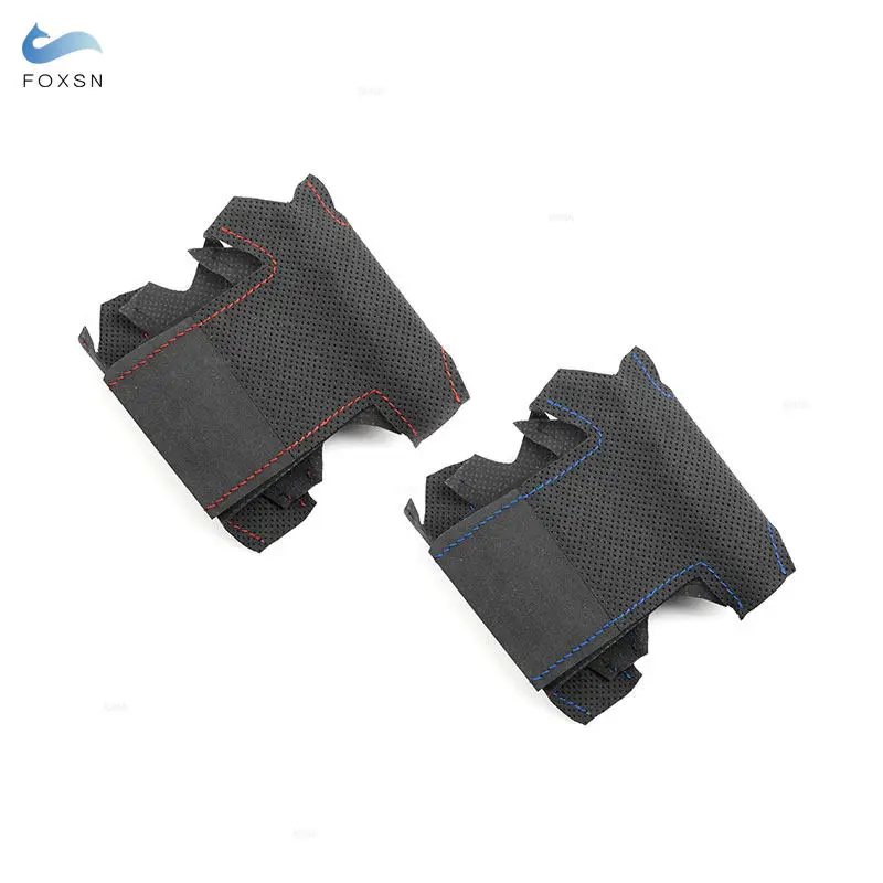 For Nissan Versa 2011-2013 Sunny 2012-2014 March 2010-2015 Car Steering Wheel Suede Leather Cover Trim with Threads Needles