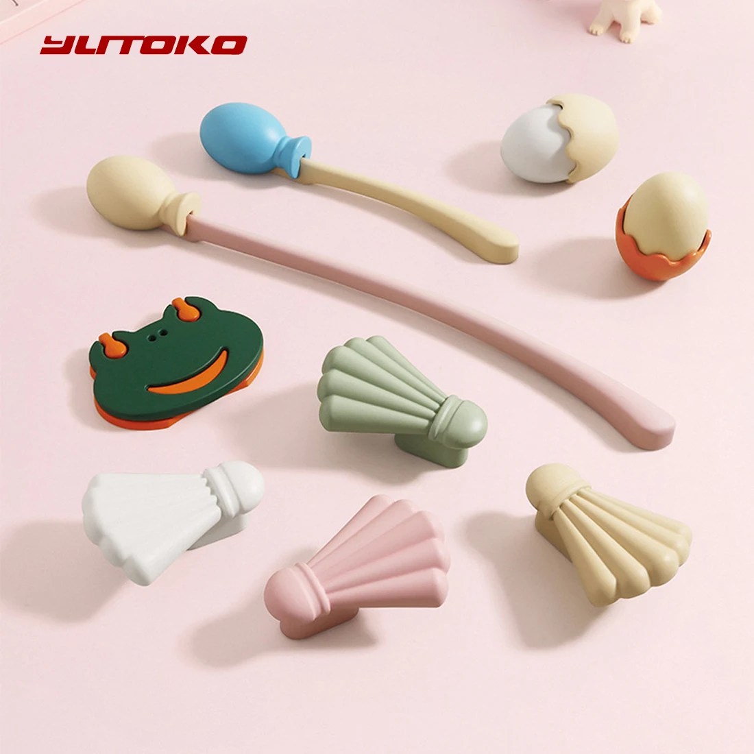Cartoon Cabinet Handle Children's Room Furniture Wardrobe Door Handles Colorful Creative Cabinet Drawer Handle Door Hardware