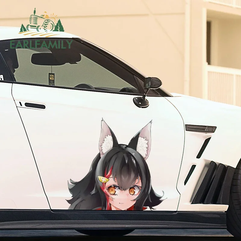 

EARLFAMILY 43cm x 38.7cm For Ookami Mio Car Stickers RV Car Accessories Decal Motorcycle Caravan Sticker Vinyl Funny Decor