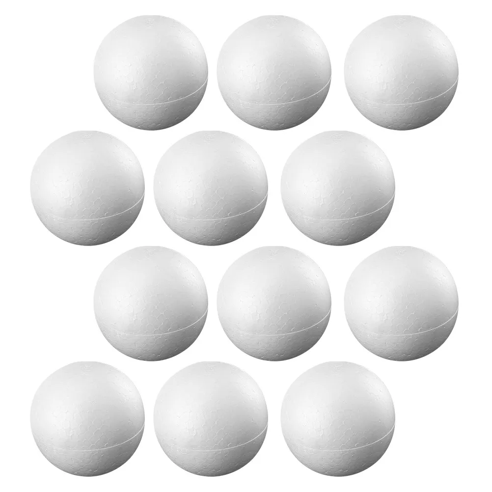 12Pcs Foam Balls White Polystyrene Smooth Round for Craft DIY Christmas Decorations School Projects Ornaments Foam view 5