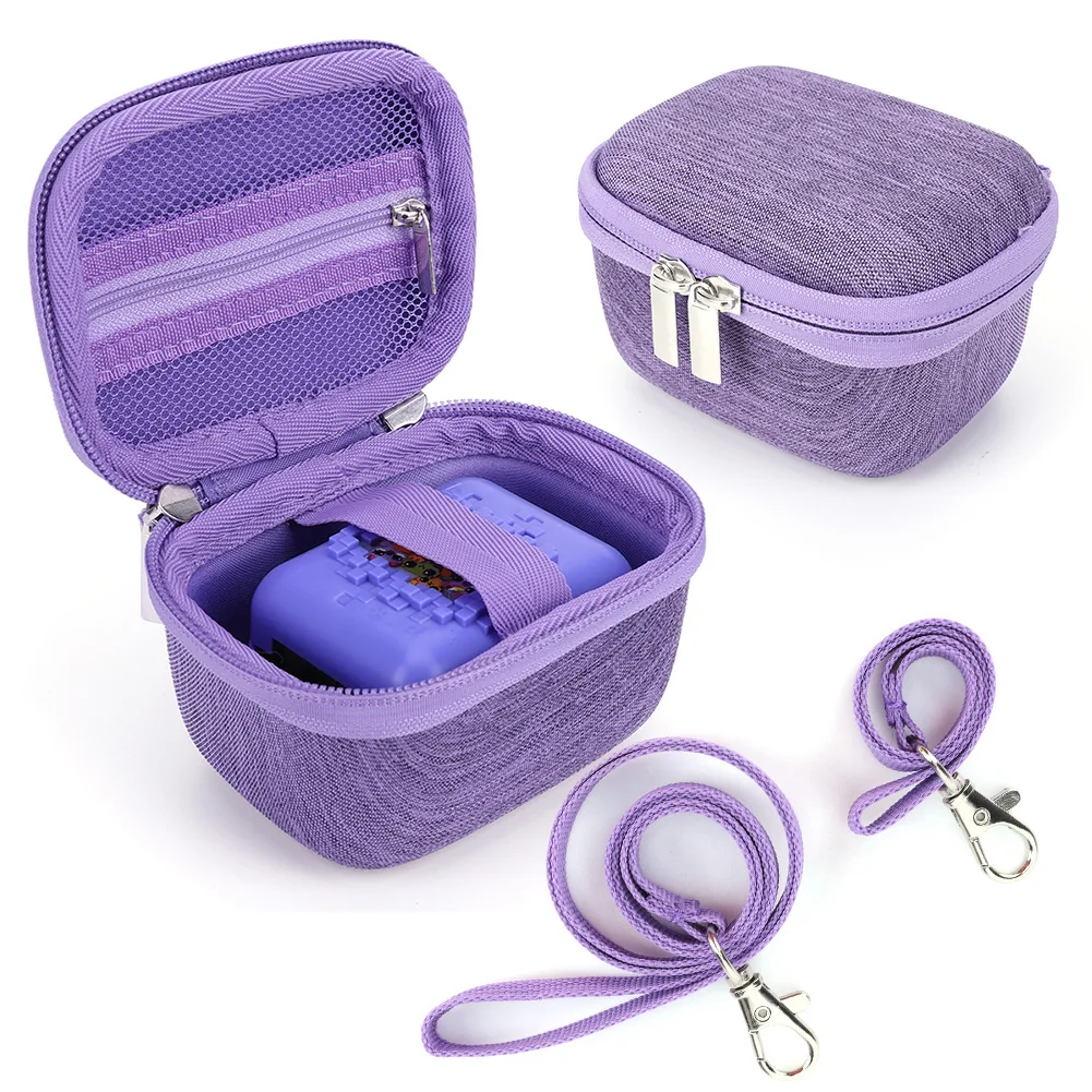 EVA Hard Carrying Case Shockproof Protective Travel Case Anti-Drop with Lanyard&Hand Strap for Bitzee Virtual Electronic Pet