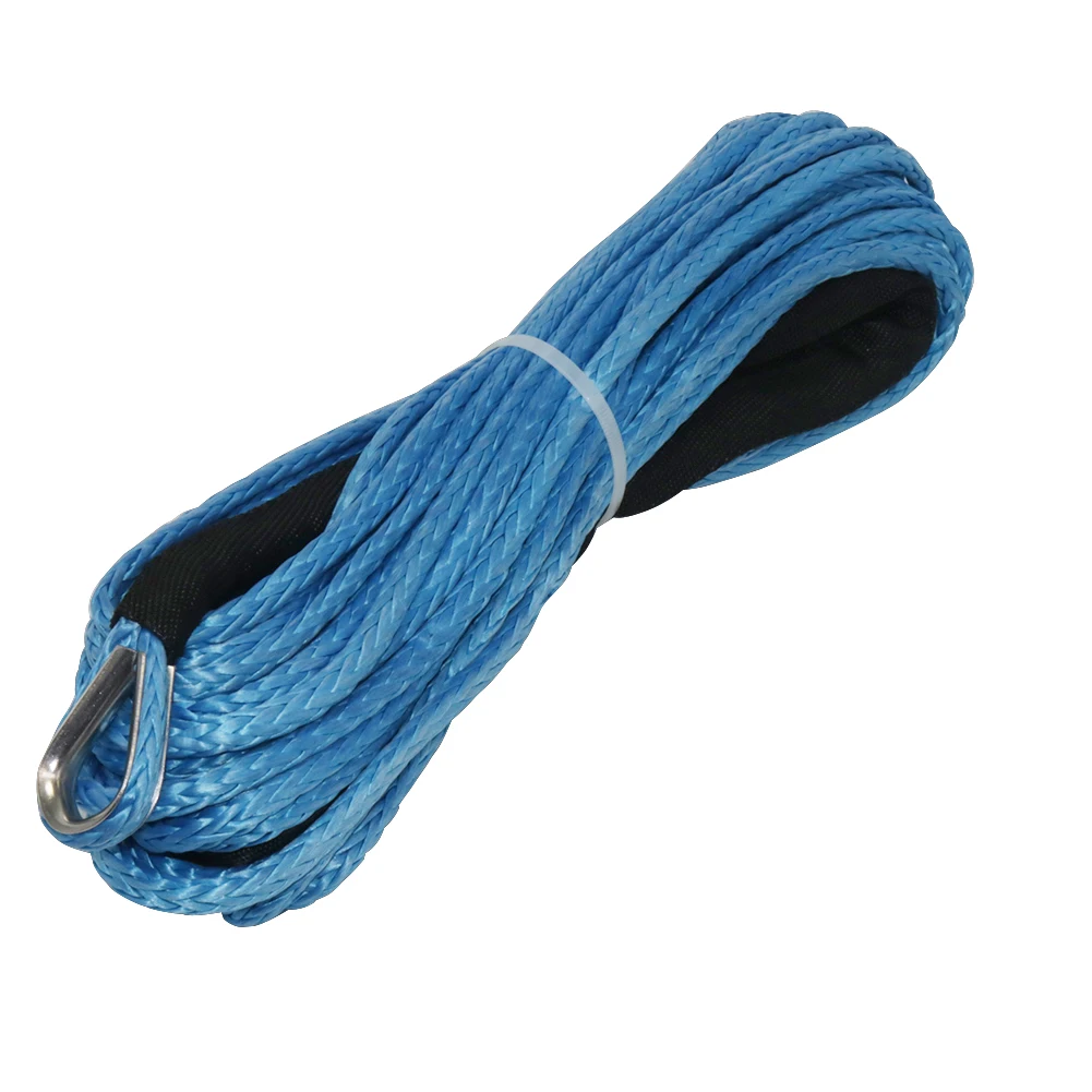 15m Tow Rope Winch Traction Rope High Molecular Polyethylene Car Rescue Rope Diameter 6mm 7mm Optional Auto Repair Tools