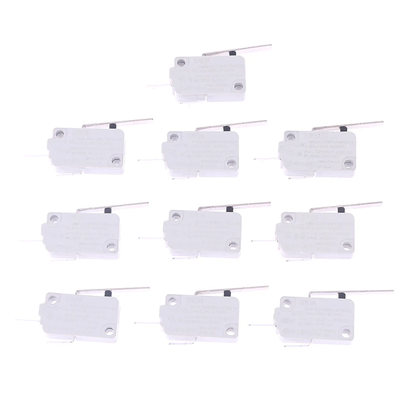 1Pc Kw3A-16A Coffee Machine Microwave Oven Door Micro Switch Normally Open Household Appliances Safety Limit Travel Switch