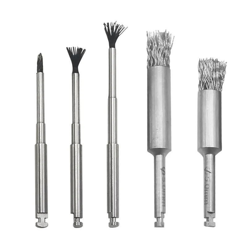 High Performance Dental Implant Debridement Titanium Wire Brush Set for Peri-Implantitis Care and Deep Cavity Cleaning