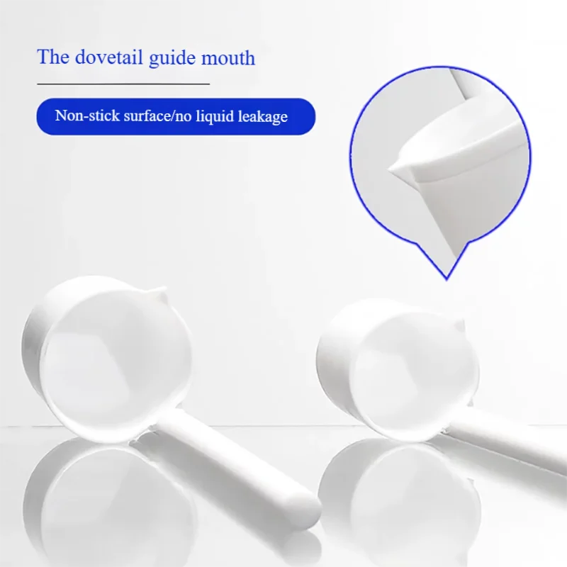 PTFE solution spoon sampling spoon anti-corrosion measuring cup strong acid and alkali resistant liquid sampler