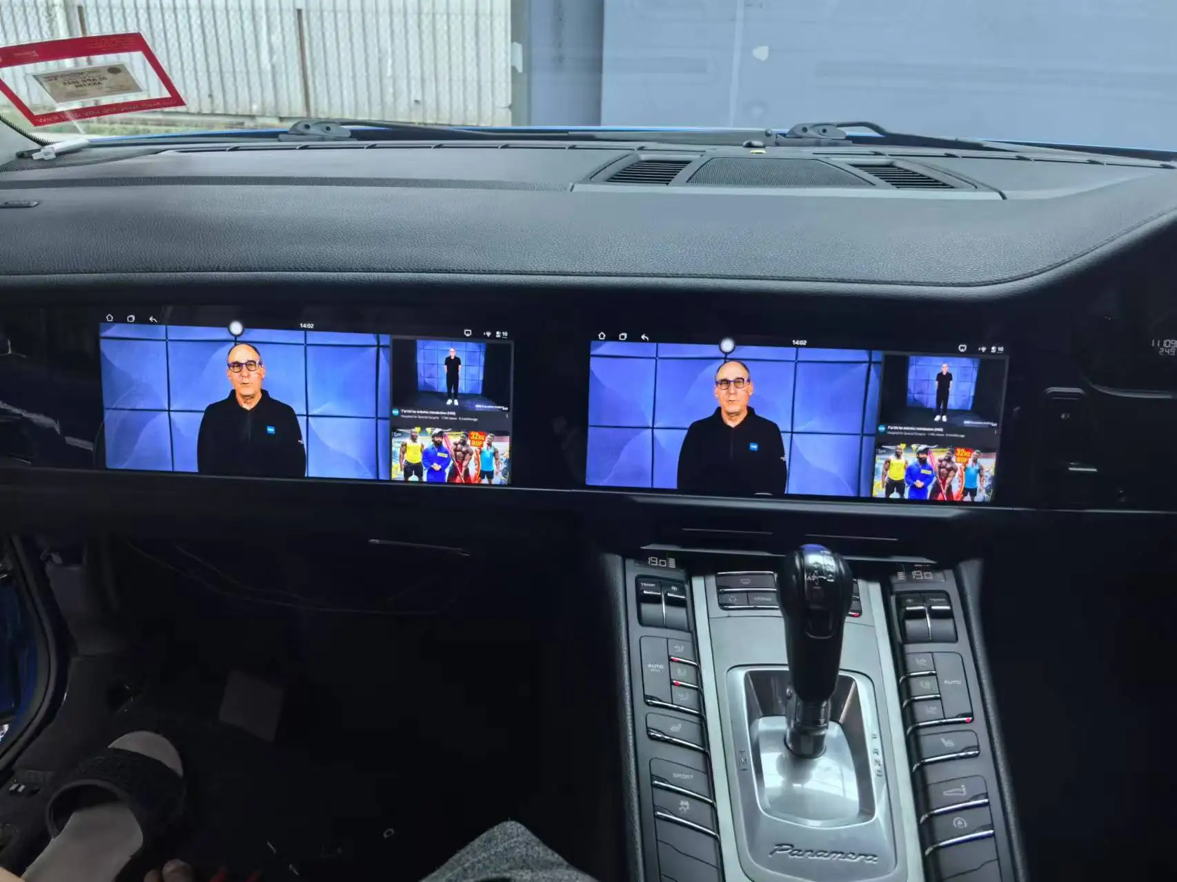 Dual 12,3" Android Touchscreen Auto DVD Player Interaktiver Bildschirm für Porsche Panamera 2010-2017 GPS Navigation Radio 3K RHD