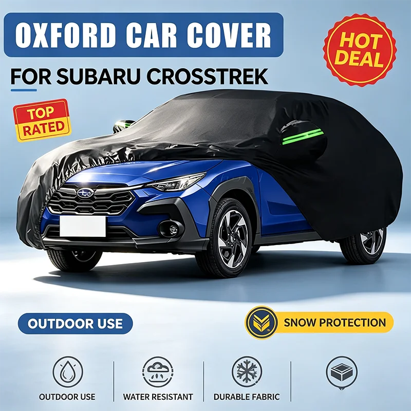 For Subaru Crosstrek Oxford Cloth Full Car Cover Waterproof Dustproof UV Sun Snow Outdoor Protection